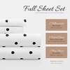image:imageLinen Market DoubleBrushed Microfiber Queen Sheet Set 4 Piece  OekoTEX Certified Ultra Soft amp WrinkleFree  16 Deep Pocket Sheets  Easy Care Queen Size  IvorySoft Dots Navy