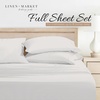 image:imageLinen Market DoubleBrushed Microfiber Queen Sheet Set 4 Piece  OekoTEX Certified Ultra Soft amp WrinkleFree  16 Deep Pocket Sheets  Easy Care Queen Size  IvoryStippled Gray