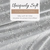 image:imageLinen Market DoubleBrushed Microfiber Queen Sheet Set 4 Piece  OekoTEX Certified Ultra Soft amp WrinkleFree  16 Deep Pocket Sheets  Easy Care Queen Size  IvoryTrellis Vine Light Gray