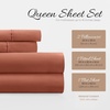 image:imageLinen Market DoubleBrushed Microfiber Queen Sheet Set 4 Piece  OekoTEX Certified Ultra Soft amp WrinkleFree  16 Deep Pocket Sheets  Easy Care Queen Size  IvoryClay