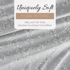 image:imageLinen Market DoubleBrushed Microfiber Queen Sheet Set 4 Piece  OekoTEX Certified Ultra Soft amp WrinkleFree  16 Deep Pocket Sheets  Easy Care Queen Size  IvoryTrellis Vine Light Gray