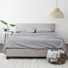 image:imageLinen Market DoubleBrushed Microfiber Queen Sheet Set 4 Piece  OekoTEX Certified Ultra Soft amp WrinkleFree  16 Deep Pocket Sheets  Easy Care Queen Size  IvoryCalm Light Gray