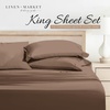 image:imageLinen Market DoubleBrushed Microfiber Queen Sheet Set 4 Piece  OekoTEX Certified Ultra Soft amp WrinkleFree  16 Deep Pocket Sheets  Easy Care Queen Size  IvoryTaupe