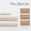 image:imageLinen Market DoubleBrushed Microfiber Queen Sheet Set 4 Piece  OekoTEX Certified Ultra Soft amp WrinkleFree  16 Deep Pocket Sheets  Easy Care Queen Size  IvoryElegant White
