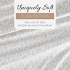 image:imageLinen Market DoubleBrushed Microfiber Queen Sheet Set 4 Piece  OekoTEX Certified Ultra Soft amp WrinkleFree  16 Deep Pocket Sheets  Easy Care Queen Size  IvoryBurst of Vines Gray