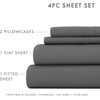 image:imageLinen Market DoubleBrushed Microfiber Queen Sheet Set 4 Piece  OekoTEX Certified Ultra Soft amp WrinkleFree  16 Deep Pocket Sheets  Easy Care Queen Size  IvoryCozy Gray