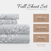 image:imageLinen Market DoubleBrushed Microfiber Queen Sheet Set 4 Piece  OekoTEX Certified Ultra Soft amp WrinkleFree  16 Deep Pocket Sheets  Easy Care Queen Size  IvoryTrellis Vine Light Gray