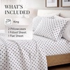 image:imageLinen Market DoubleBrushed Microfiber Queen Sheet Set 4 Piece  OekoTEX Certified Ultra Soft amp WrinkleFree  16 Deep Pocket Sheets  Easy Care Queen Size  IvorySoft Dots Navy