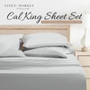 image:imageLinen Market DoubleBrushed Microfiber Queen Sheet Set 4 Piece  OekoTEX Certified Ultra Soft amp WrinkleFree  16 Deep Pocket Sheets  Easy Care Queen Size  IvoryCalm Light Gray