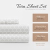 image:imageLinen Market DoubleBrushed Microfiber Queen Sheet Set 4 Piece  OekoTEX Certified Ultra Soft amp WrinkleFree  16 Deep Pocket Sheets  Easy Care Queen Size  IvoryHoneycomb Light Gray