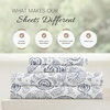 image:imageLinen Market DoubleBrushed Microfiber Queen Sheet Set 4 Piece  OekoTEX Certified Ultra Soft amp WrinkleFree  16 Deep Pocket Sheets  Easy Care Queen Size  IvoryCoarse Paisley Navy