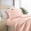 image:imageLinen Market DoubleBrushed Microfiber Queen Sheet Set 4 Piece  OekoTEX Certified Ultra Soft amp WrinkleFree  16 Deep Pocket Sheets  Easy Care Queen Size  IvoryBlush