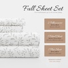 image:imageLinen Market DoubleBrushed Microfiber Queen Sheet Set 4 Piece  OekoTEX Certified Ultra Soft amp WrinkleFree  16 Deep Pocket Sheets  Easy Care Queen Size  IvoryBurst of Vines Gray