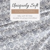 image:imageLinen Market DoubleBrushed Microfiber Queen Sheet Set 4 Piece  OekoTEX Certified Ultra Soft amp WrinkleFree  16 Deep Pocket Sheets  Easy Care Queen Size  IvoryCoarse Paisley Navy