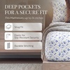 image:imageLinen Market DoubleBrushed Microfiber Queen Sheet Set 4 Piece  OekoTEX Certified Ultra Soft amp WrinkleFree  16 Deep Pocket Sheets  Easy Care Queen Size  IvoryBlossoms Light Blue