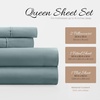 image:imageLinen Market DoubleBrushed Microfiber Queen Sheet Set 4 Piece  OekoTEX Certified Ultra Soft amp WrinkleFree  16 Deep Pocket Sheets  Easy Care Queen Size  IvoryOcean