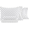 image:imageLinen Market DoubleBrushed Microfiber Queen Sheet Set 4 Piece  OekoTEX Certified Ultra Soft amp WrinkleFree  16 Deep Pocket Sheets  Easy Care Queen Size  IvorySoft Dots Navy