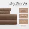 image:imageLinen Market DoubleBrushed Microfiber Queen Sheet Set 4 Piece  OekoTEX Certified Ultra Soft amp WrinkleFree  16 Deep Pocket Sheets  Easy Care Queen Size  IvoryTaupe