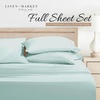 image:imageLinen Market DoubleBrushed Microfiber Queen Sheet Set 4 Piece  OekoTEX Certified Ultra Soft amp WrinkleFree  16 Deep Pocket Sheets  Easy Care Queen Size  IvoryAqua