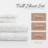 image:imageLinen Market DoubleBrushed Microfiber Queen Sheet Set 4 Piece  OekoTEX Certified Ultra Soft amp WrinkleFree  16 Deep Pocket Sheets  Easy Care Queen Size  IvoryCoarse Paisley Light Gray
