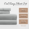 image:imageLinen Market DoubleBrushed Microfiber Queen Sheet Set 4 Piece  OekoTEX Certified Ultra Soft amp WrinkleFree  16 Deep Pocket Sheets  Easy Care Queen Size  IvoryCalm Light Gray