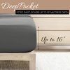 image:imageLinen Market DoubleBrushed Microfiber Queen Sheet Set 4 Piece  OekoTEX Certified Ultra Soft amp WrinkleFree  16 Deep Pocket Sheets  Easy Care Queen Size  IvoryCozy Gray