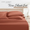 image:imageLinen Market DoubleBrushed Microfiber Queen Sheet Set 4 Piece  OekoTEX Certified Ultra Soft amp WrinkleFree  16 Deep Pocket Sheets  Easy Care Queen Size  IvoryClay