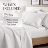 image:imageLinen Market DoubleBrushed Microfiber Queen Sheet Set 4 Piece  OekoTEX Certified Ultra Soft amp WrinkleFree  16 Deep Pocket Sheets  Easy Care Queen Size  IvoryBeaded Arrows Light Gray