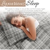 image:imageLinen Market DoubleBrushed Microfiber Queen Sheet Set 4 Piece  OekoTEX Certified Ultra Soft amp WrinkleFree  16 Deep Pocket Sheets  Easy Care Queen Size  IvoryPolkadot Gray