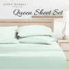image:imageLinen Market DoubleBrushed Microfiber Queen Sheet Set 4 Piece  OekoTEX Certified Ultra Soft amp WrinkleFree  16 Deep Pocket Sheets  Easy Care Queen Size  IvoryMint