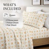 image:imageLinen Market DoubleBrushed Microfiber Queen Sheet Set 4 Piece  OekoTEX Certified Ultra Soft amp WrinkleFree  16 Deep Pocket Sheets  Easy Care Queen Size  IvoryAztec Dreams Coral