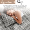 image:imageLinen Market DoubleBrushed Microfiber Queen Sheet Set 4 Piece  OekoTEX Certified Ultra Soft amp WrinkleFree  16 Deep Pocket Sheets  Easy Care Queen Size  IvoryPolkadot Gray