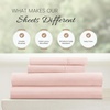 image:imageLinen Market DoubleBrushed Microfiber Queen Sheet Set 4 Piece  OekoTEX Certified Ultra Soft amp WrinkleFree  16 Deep Pocket Sheets  Easy Care Queen Size  IvoryMy Heart Pink