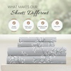 image:imageLinen Market DoubleBrushed Microfiber Queen Sheet Set 4 Piece  OekoTEX Certified Ultra Soft amp WrinkleFree  16 Deep Pocket Sheets  Easy Care Queen Size  IvoryTrellis Vine Light Gray