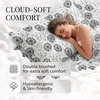 image:imageLinen Market DoubleBrushed Microfiber Queen Sheet Set 4 Piece  OekoTEX Certified Ultra Soft amp WrinkleFree  16 Deep Pocket Sheets  Easy Care Queen Size  IvoryMake a Wish Gray