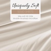 image:imageLinen Market DoubleBrushed Microfiber Queen Sheet Set 4 Piece  OekoTEX Certified Ultra Soft amp WrinkleFree  16 Deep Pocket Sheets  Easy Care Queen Size  IvoryElegant White