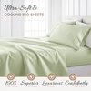 image:imageLinen Market DoubleBrushed Microfiber Queen Sheet Set 4 Piece  OekoTEX Certified Ultra Soft amp WrinkleFree  16 Deep Pocket Sheets  Easy Care Queen Size  IvoryPuffed Chevron Sage