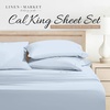 image:imageLinen Market DoubleBrushed Microfiber Queen Sheet Set 4 Piece  OekoTEX Certified Ultra Soft amp WrinkleFree  16 Deep Pocket Sheets  Easy Care Queen Size  IvoryLight Blue