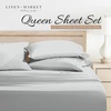 image:imageLinen Market DoubleBrushed Microfiber Queen Sheet Set 4 Piece  OekoTEX Certified Ultra Soft amp WrinkleFree  16 Deep Pocket Sheets  Easy Care Queen Size  IvoryCalm Light Gray