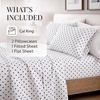 image:imageLinen Market DoubleBrushed Microfiber Queen Sheet Set 4 Piece  OekoTEX Certified Ultra Soft amp WrinkleFree  16 Deep Pocket Sheets  Easy Care Queen Size  IvorySoft Dots Navy
