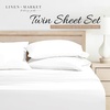 image:imageLinen Market DoubleBrushed Microfiber Queen Sheet Set 4 Piece  OekoTEX Certified Ultra Soft amp WrinkleFree  16 Deep Pocket Sheets  Easy Care Queen Size  IvoryAbsolute White