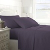 image:imageLinen Market DoubleBrushed Microfiber Queen Sheet Set 4 Piece  OekoTEX Certified Ultra Soft amp WrinkleFree  16 Deep Pocket Sheets  Easy Care Queen Size  IvoryPurple