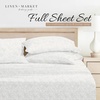 image:imageLinen Market DoubleBrushed Microfiber Queen Sheet Set 4 Piece  OekoTEX Certified Ultra Soft amp WrinkleFree  16 Deep Pocket Sheets  Easy Care Queen Size  IvoryCoarse Paisley Light Gray