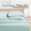 image:imageLinen Market DoubleBrushed Microfiber Queen Sheet Set 4 Piece  OekoTEX Certified Ultra Soft amp WrinkleFree  16 Deep Pocket Sheets  Easy Care Queen Size  IvoryAqua