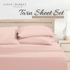 image:imageLinen Market DoubleBrushed Microfiber Queen Sheet Set 4 Piece  OekoTEX Certified Ultra Soft amp WrinkleFree  16 Deep Pocket Sheets  Easy Care Queen Size  IvoryMy Heart Pink