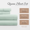 image:imageLinen Market DoubleBrushed Microfiber Queen Sheet Set 4 Piece  OekoTEX Certified Ultra Soft amp WrinkleFree  16 Deep Pocket Sheets  Easy Care Queen Size  IvoryMint