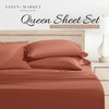 image:imageLinen Market DoubleBrushed Microfiber Queen Sheet Set 4 Piece  OekoTEX Certified Ultra Soft amp WrinkleFree  16 Deep Pocket Sheets  Easy Care Queen Size  IvoryClay