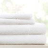 image:imageLinen Market DoubleBrushed Microfiber Queen Sheet Set 4 Piece  OekoTEX Certified Ultra Soft amp WrinkleFree  16 Deep Pocket Sheets  Easy Care Queen Size  IvoryStippled Light Gray