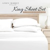 image:imageLinen Market DoubleBrushed Microfiber Queen Sheet Set 4 Piece  OekoTEX Certified Ultra Soft amp WrinkleFree  16 Deep Pocket Sheets  Easy Care Queen Size  IvoryAbsolute White