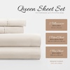image:imageLinen Market DoubleBrushed Microfiber Queen Sheet Set 4 Piece  OekoTEX Certified Ultra Soft amp WrinkleFree  16 Deep Pocket Sheets  Easy Care Queen Size  IvoryIvory